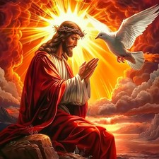 Jesus 5D Diamond Painting Kits for Adults, Dove of Peace Diamond Art kit for Beg