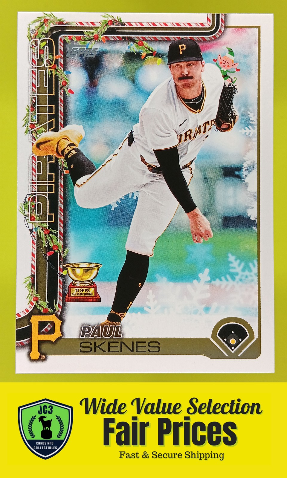 2025 Topps Holiday Hidden Elf Paul Skenes #HE-14 Pittsburgh Pirates