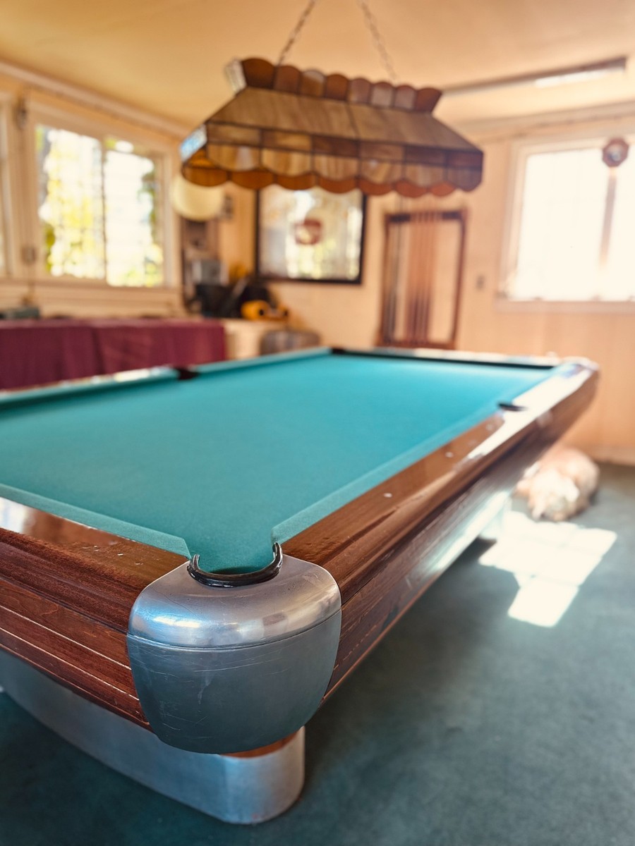 Vintage Art Deco-Style Brunswick Anniversary Billiards/Pool Table