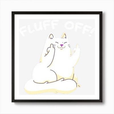Trend Fluff Off Art Print Framed Wall Art Poster Canvas Print Picture