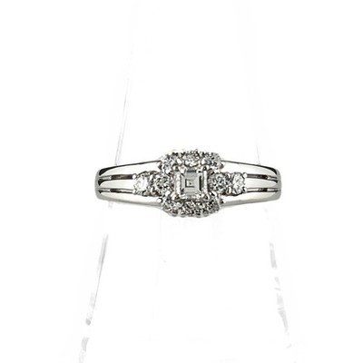 POLA melee diamond Ring Platinum ring Ring Pt900 diamond Women