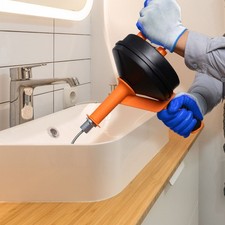 7.6m Plumbing Drain Snake Clog Remover Auger Plunger Dredging Drain Cleaner