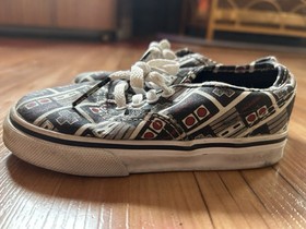 Vans Nintendo NES Controller Game Over Old Skool Toddler Size 7  Kids Sneakers