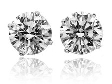 2.50 Ct Round Cut Simulated Diamond Pair Women Stud 925 Sterling Silver Earring3