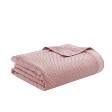 Madison Park 100 Egyptian Cotton Lightweight Summer Blanket, Breathable Waffle