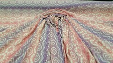 Rayon Challis Ikat Lavender Pink Off White Crepe Rayon Fabric By The Yard Soft