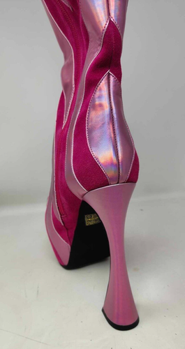 jeffrey campbell untamed knee boots in fusia pink size UK 5 new in box RRP $350 - Picture 12 of 18