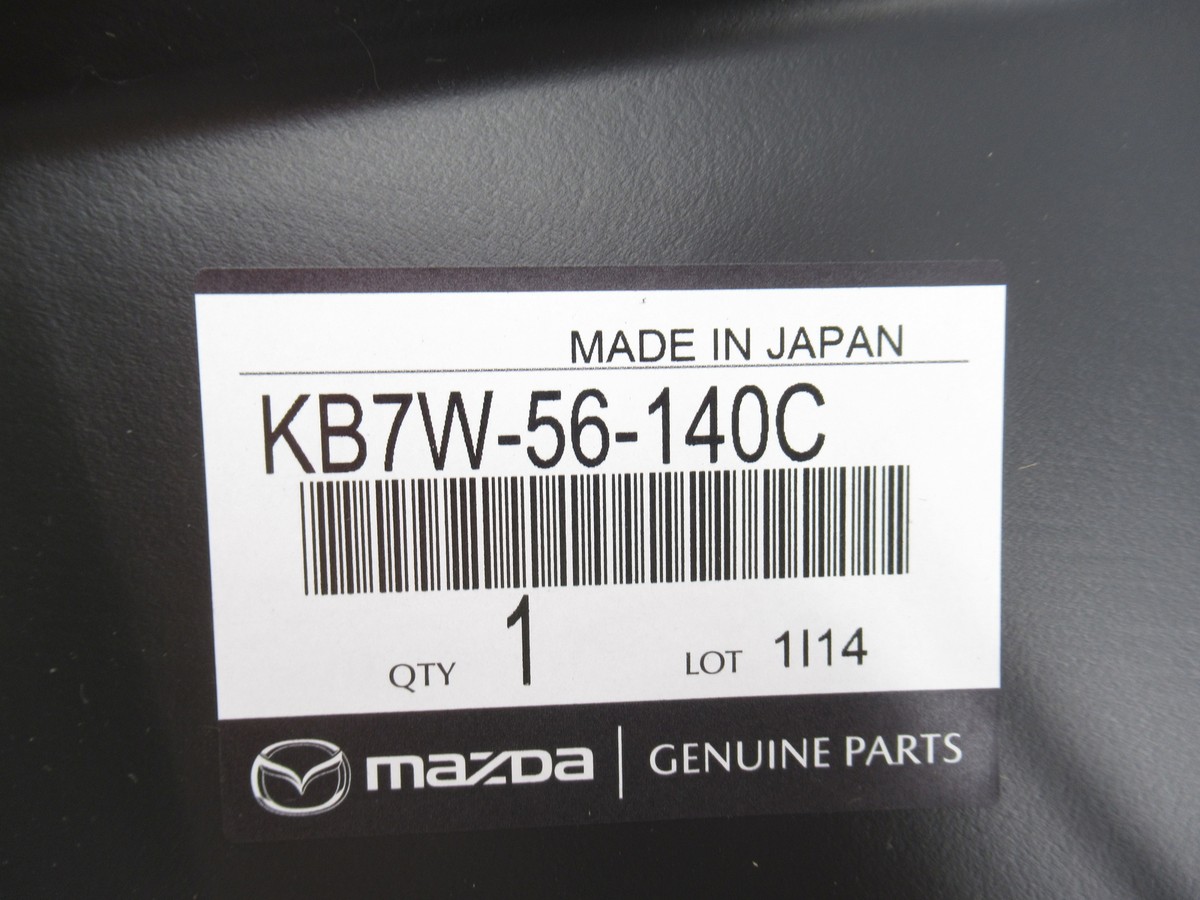 Genuine OEM Mazda KB7W-56-140C Driver LH Front Fender Liner Shield