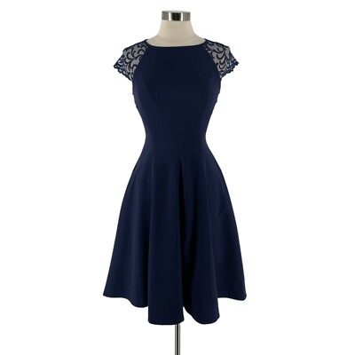 navy blue fit and flare cocktail dress Costarellos – Maxi dress Fayla Mujer 721-000672 02 main image 0