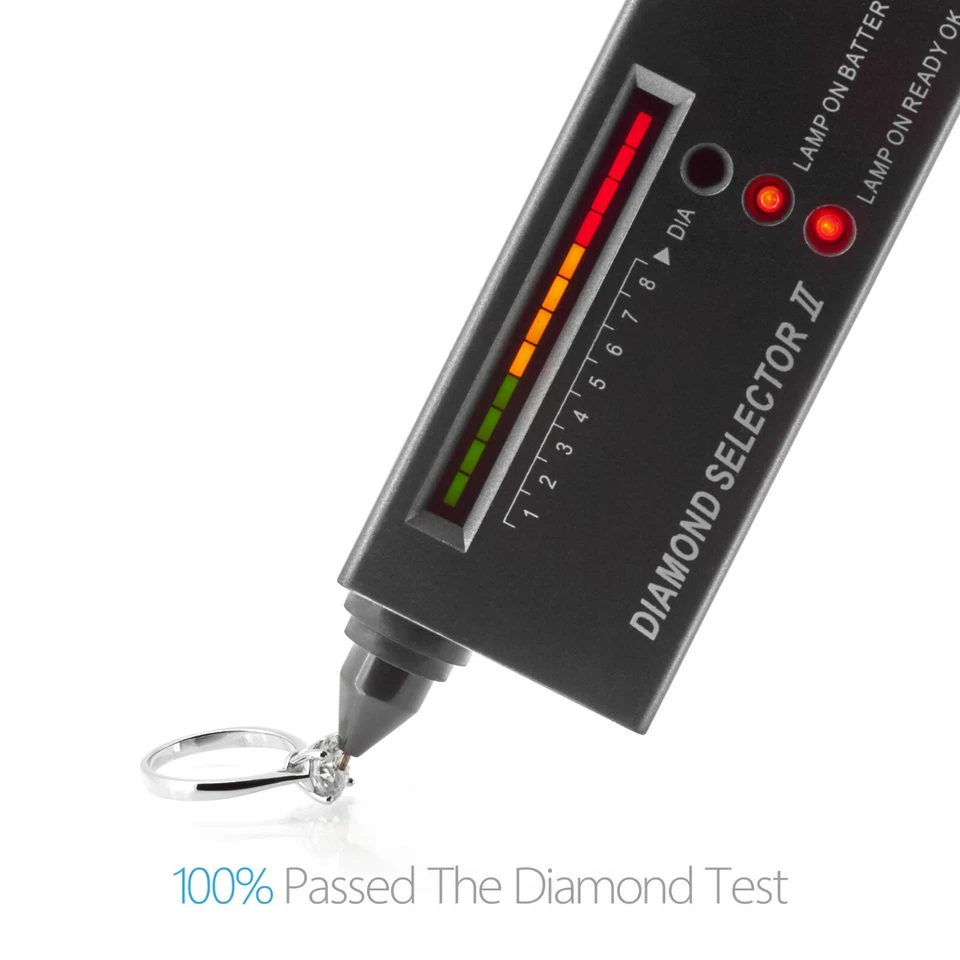 1.65 Ct Round Cut D/VVS1 Moissanite Criss Cross Pendant Solid 14K White Gold - Image 3 of 3