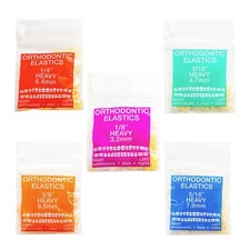 JMU Dental Orthodontic Elastics Intraoral Elastic Bands Latex Braces 100pcs/pk