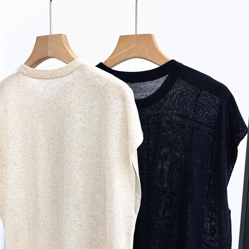 Brunello NEU Cucinelli Rundhals ärmellos Pailletten Freizeit Leinen Strick Top - Bild 7 von 11