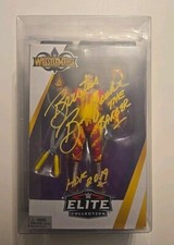 WWF WWE LEGEND BRUTUS THE BARBER BEEFCAKE AUTO Signed FIGURE INSCRIBED HOF 2019