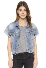 R13 Roll Up Denim Vest Xs