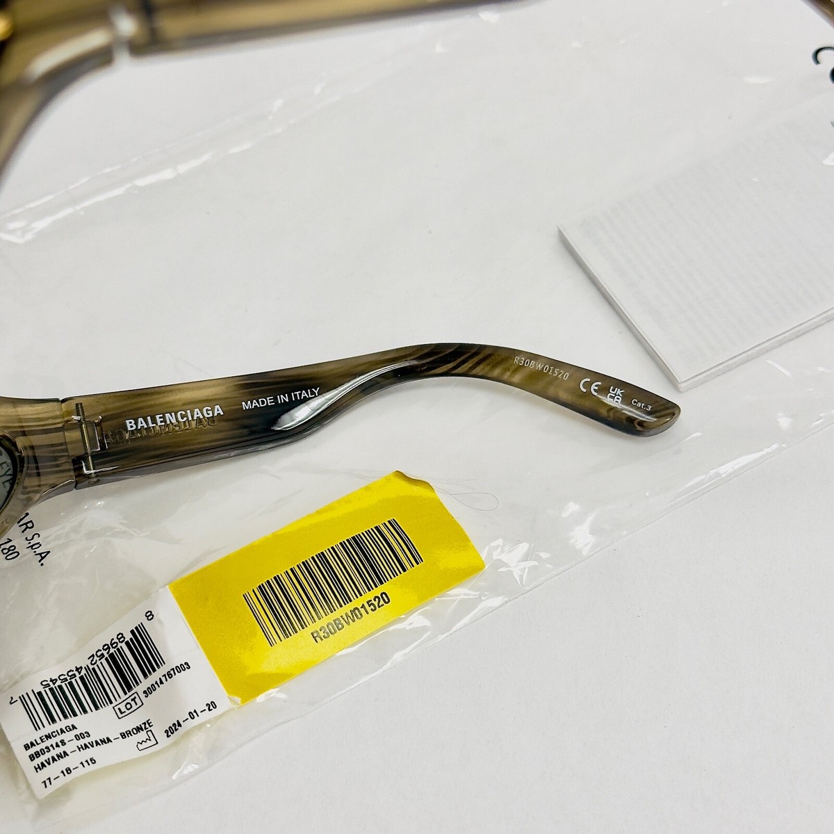 BALENCIAGA FENNEC 0314 Bronze Horn 003 Fashion Angular Oval BALENCIAGA FENNEC 0314 Bronze Horn 003 Fashion Angular Oval