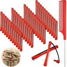 48 Pieces Hair Perm Rods Short Cold Wave Rods Plastic Perming Rods Hair Curli...