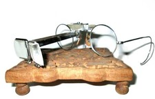 Antique Bausch and Lomb Doubloupe Vtg Old BL RayBan Magnifying Glass Spectacles