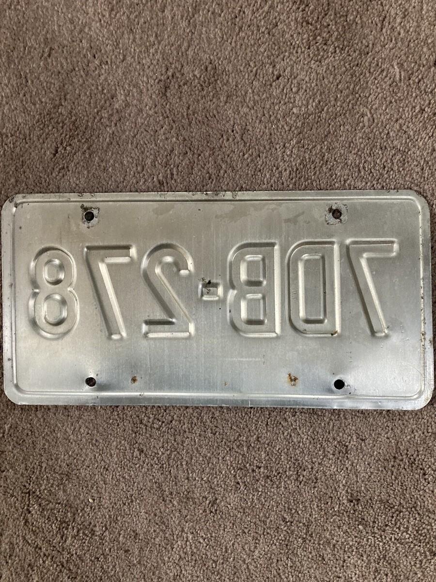 1989 West Virginia License Plate - 7DB 278 - Nice! | eBay