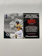 2017 Panini Chronicles Baseball Purple Foil 34 Khris Davis /99 Oakland Athletics
