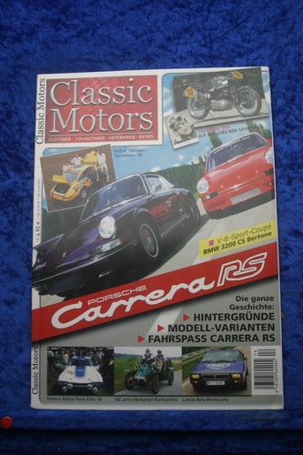 Classic Motors 4/06 Porsche Carrera RS BMW 3200 CS