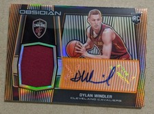2019-20 PANINI OBSIDIAN ELECTRIC ORANGE ETCH #242 DYLAN WINDLER JERSEY AUTO 6/50