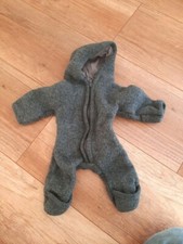 Walkoverall Walkanzug Baby 50-56 grau/anthrazit