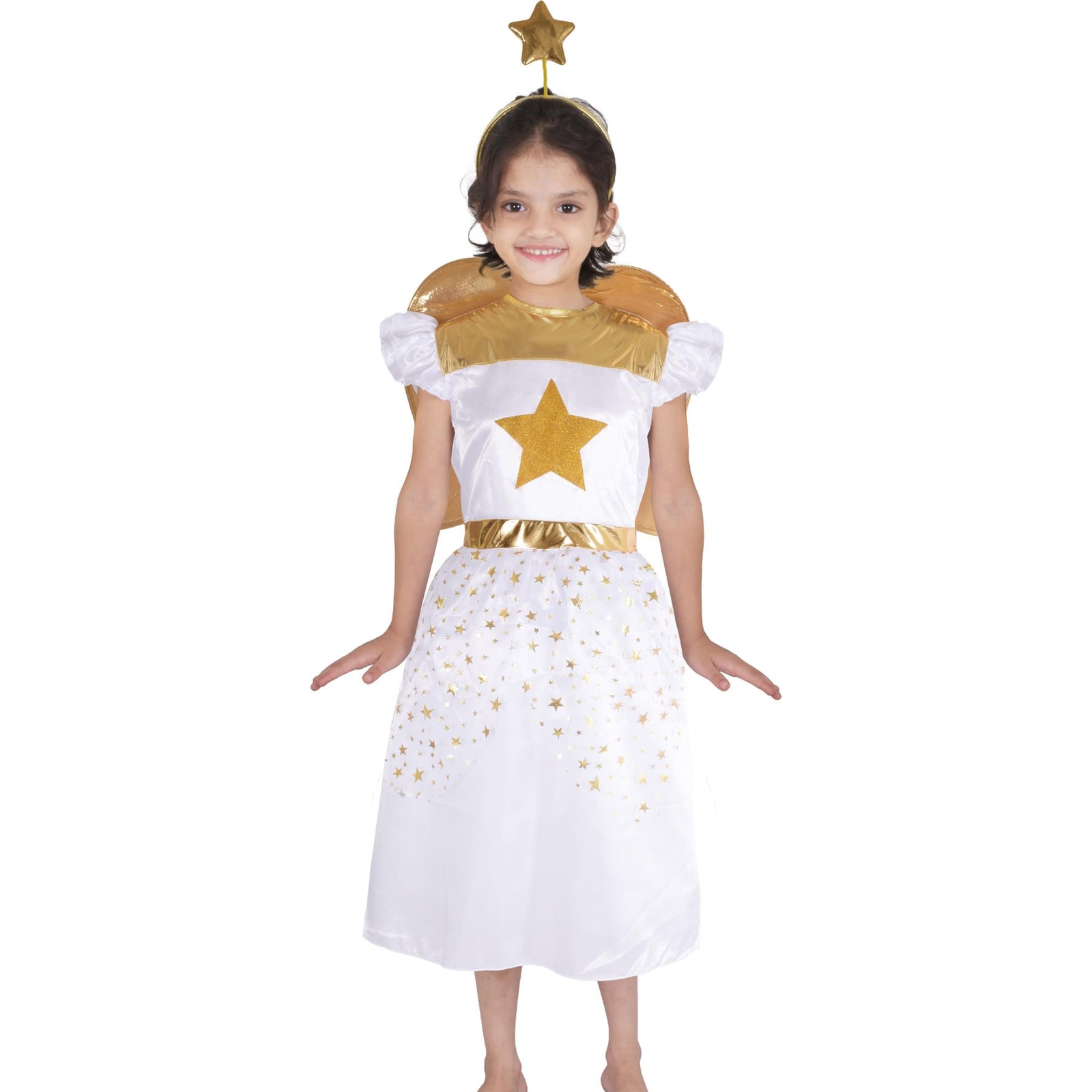 Disfraz De Ángel Escolar Elegante Para Niñas, Disfraz De Ángel De Navidad