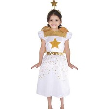 Niños Niñas Ángel Escuela Vestido Elegante Disfraz Jugar Ángel Navidad Belén Disfraz