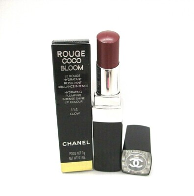 Chanel Rouge Coco Bloom Hydrating Plumping Shine Lip Colour Lipstick ~ 114 Glow 