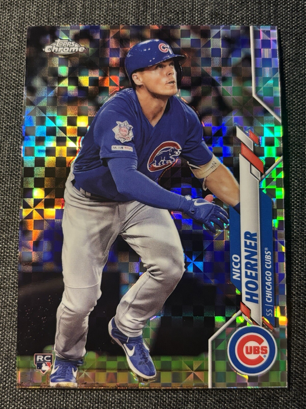 2020 Topps Chrome Nico Hoerner RC XFractor - Chicago Cubs