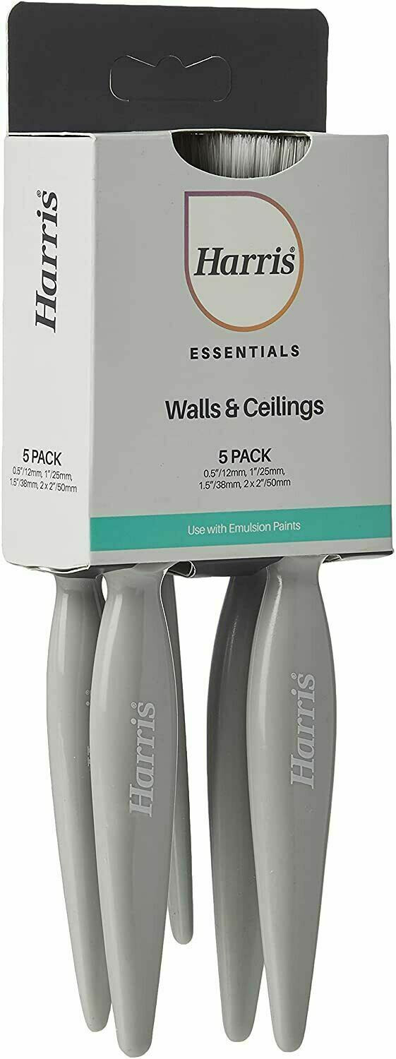 Harris 10 Paint Brush Pack Woodwork Gloss Walls Ceilings WoodGloss