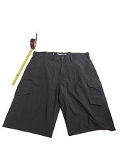 Iron Co Belted Stretch Performance Hybrid Cargo Shorts Black Size 34