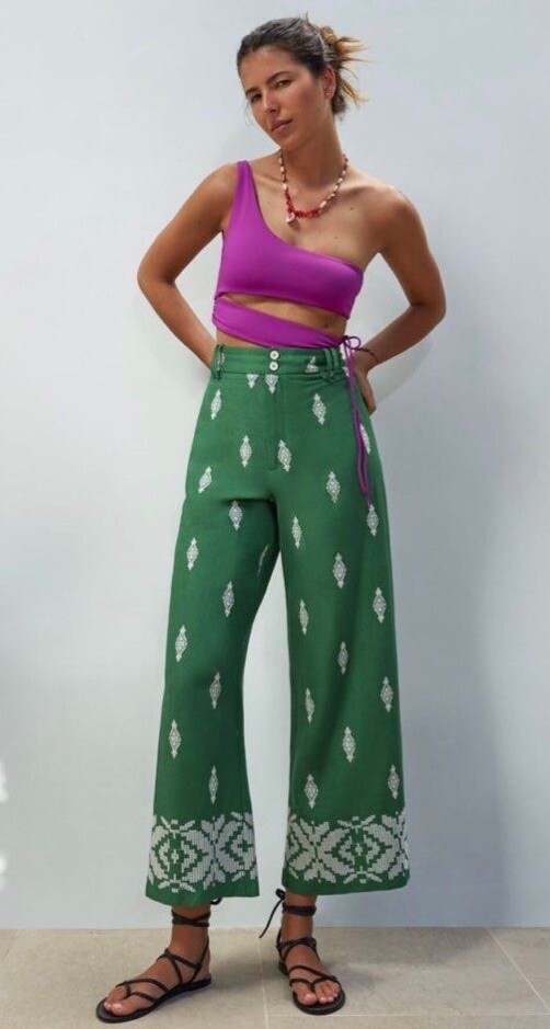【店舗購入品】Highwaist ribbon pants Sサイズ 000000009429_8We3JEv.jpg