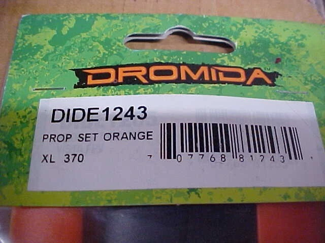 DROMIDA DIDE1243 = ORANGE & BLACK PROP SET: XL370 (NEW) - Image 2 of 2