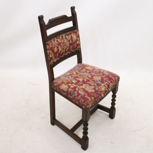 6 Old Charm Dining Chairs Tudor Brown Studded Upholstery FREE UK Delivery - Picture 4 of 19