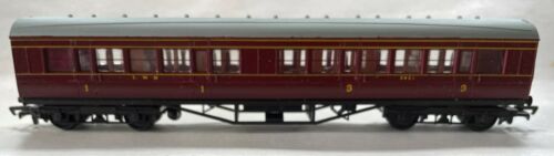 Mainline 37-109 LMS 57' 1st/3rd Class Corridor coach Crimson - Afbeelding 1 van 11