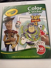 New Crayola Disney Toy Story 4 Color  Sticker Activity Book H14