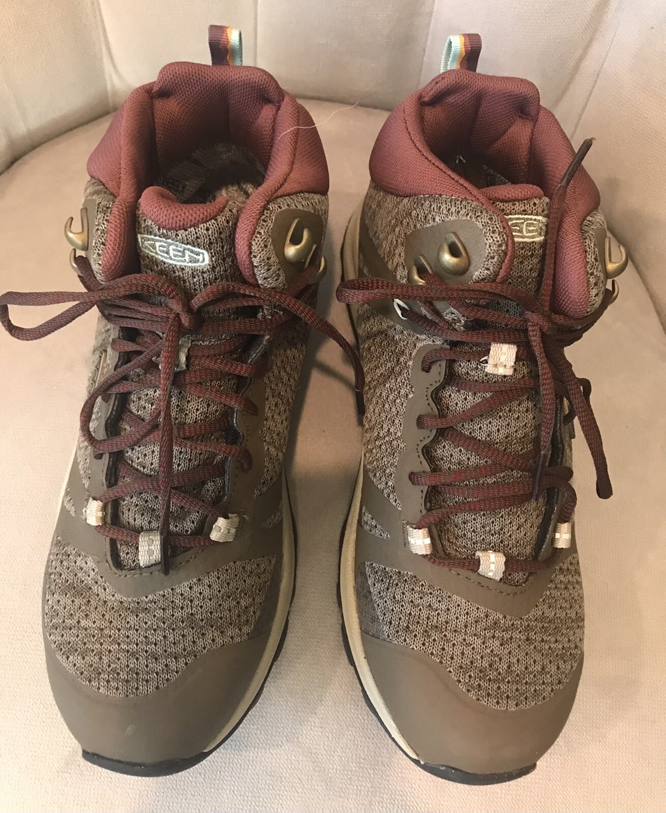 Stivali da trekking KEEN 6 5 donna impermeabili Konnect adatti marroni e marroni bassi