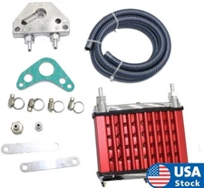 Red Oil Cooler Cooling Radiator For 125cc 140cc 150cc Motor Dirt Pit Bike ATV US