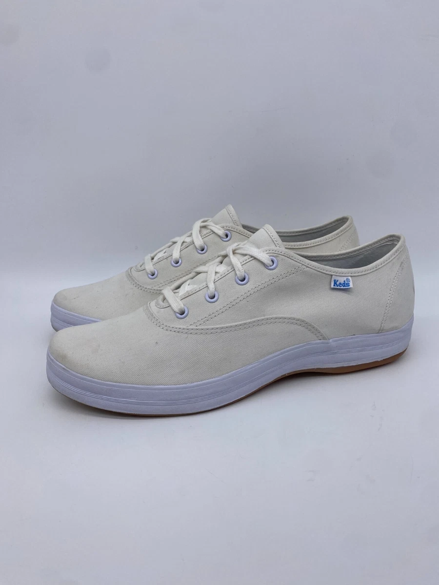 Keds Shoes Womens 11 White Champion Canvas Walk Sneaker Lace