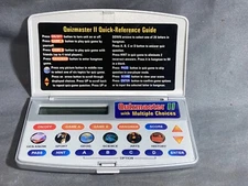 Quizmaster II Champion Series Trivia Hangman Handheld Travel Game Teams 1-4 Play
