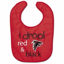Atlanta Falcons I drool NFL Baby Feeding Bib Infant Toddler Newborn Shower
