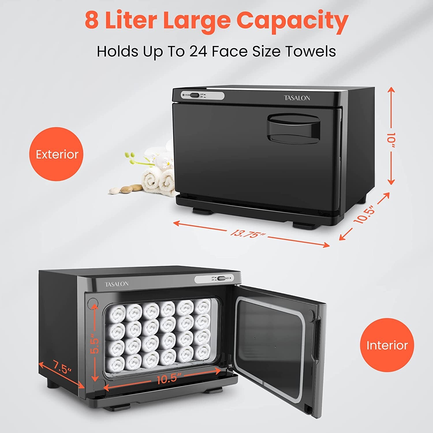 TASALON Professional Hot Towel Warmer Cabinet