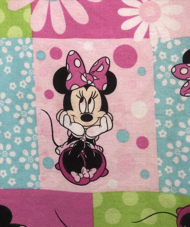 Vestido Casero Niñas Disney Tela Minnie Mouse Rosa Verde Neón Talla 6-8? Arcos Foto 3 de 4