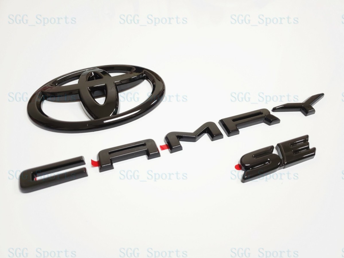 2018-2023 Toyota Camry XSE Blackout Emblem Overlays