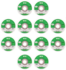 10 Pcs Solder Wick Copper Braid 5Ft 1.5 meters 3mm Wide Great Desoldering 10X