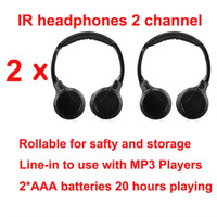 IR Infrared Wireless Headphone Stereo Foldable Car Headset Earphone Indoor Outdo