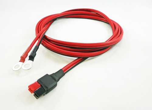 6' 45A DC Power Supply Cable fits ANDERSON POWERPOLE Sermos 1/4" Ring Terminals - Picture 4 of 4