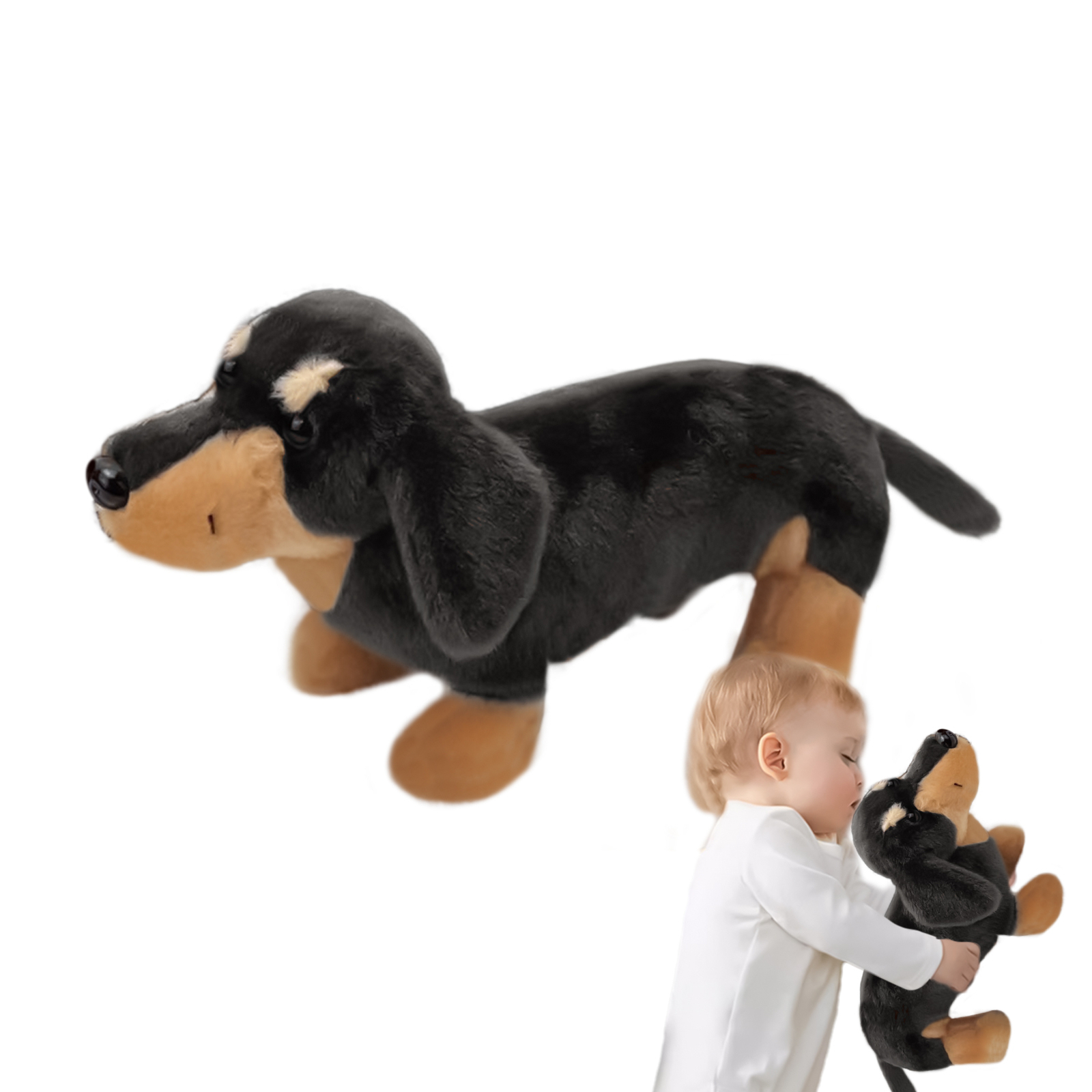 Weiner Dog Stuffed Animal 9.84in Cartoon Sausage Dog Toy