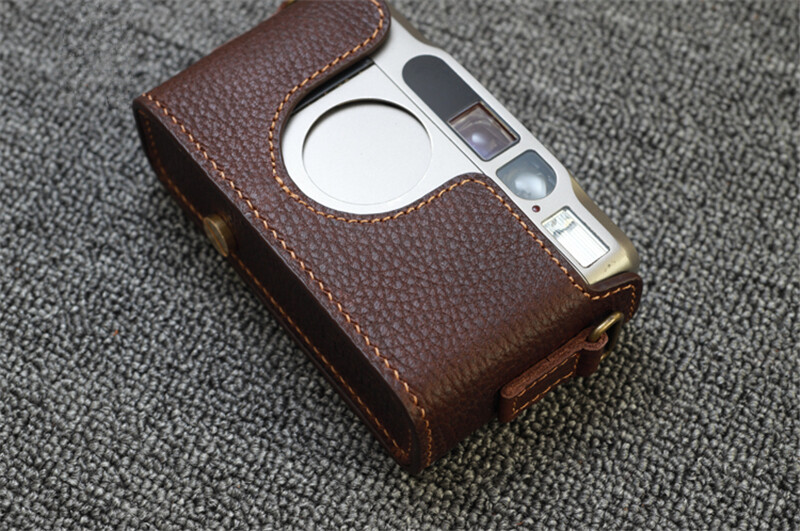 Funper Handmade Contax T2 Camera Half Case Genuine Leather